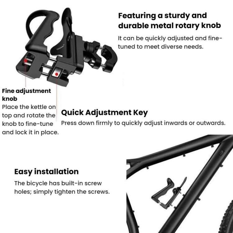 SHJ-1 Bike Motorcycle Drink Holder Vehicle Water Bottle Holder - Black