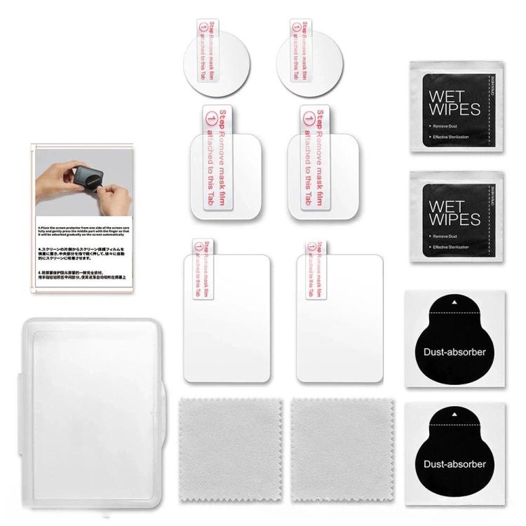 For DJI Osmo Action 6 Tempered Glass Screen Protector HD Clear Lens Film Kit 2-Pack