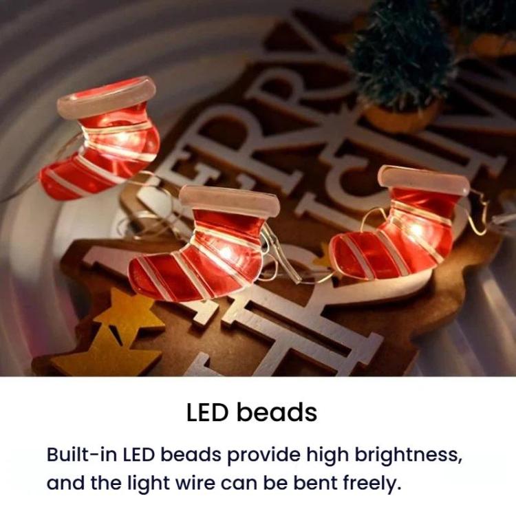 5m 50 Lights LED Christmas Decoration Sock Light Holiday Ambience Christmas Tree Lights String