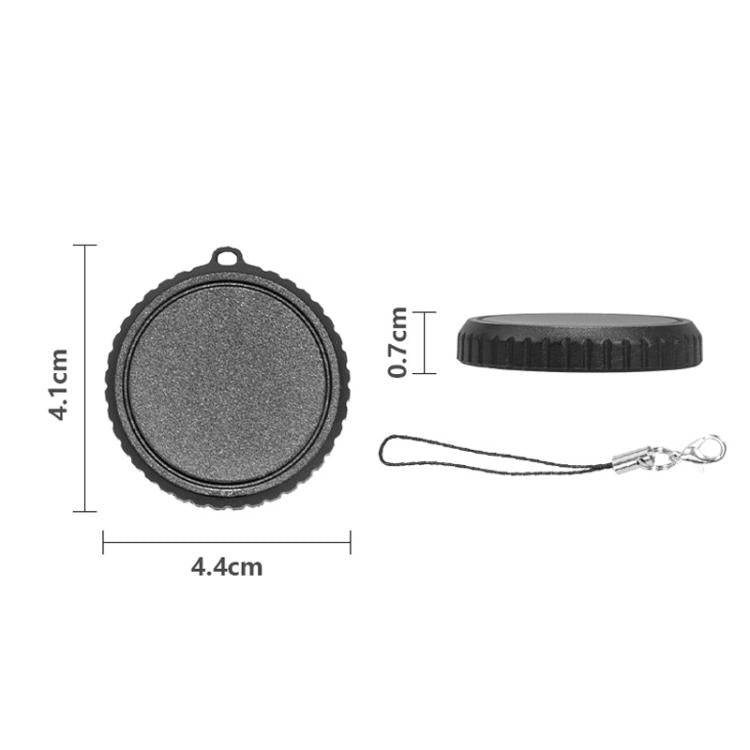 For DJI Osmo Action 6 Silicone Lens Cap Scratch-Resistant Protective Cover - Black