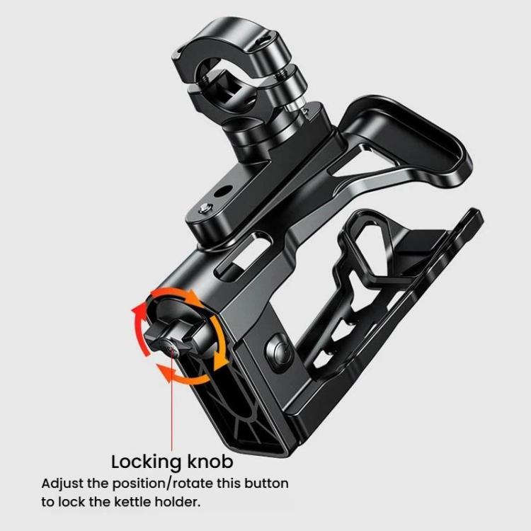 Kewig SHJ-2 Bicycle Cup Holder With 5-Color Ambient Lights Motorcycle Water Bottle Cage