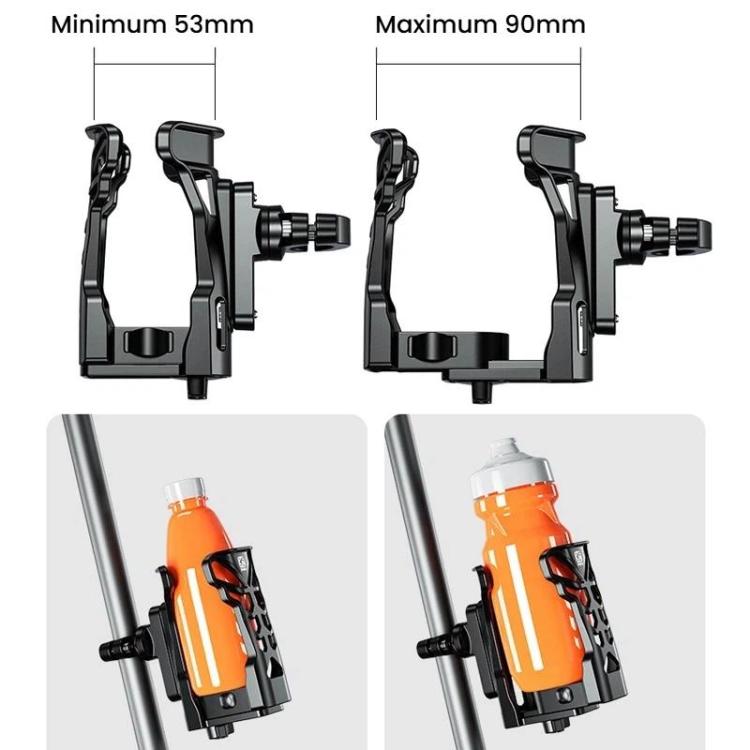 Kewig SHJ-2 Bicycle Cup Holder With 5-Color Ambient Lights Motorcycle Water Bottle Cage