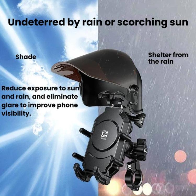 Kewig ZYM-2 Bike Phone Mount Sun Visor Bike Mount Rainproof Helmet