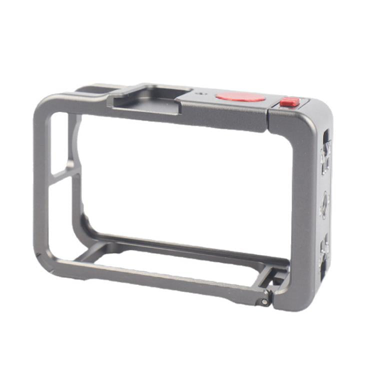 For DJI Osmo Action 6 Metal Extension Cage Protective Frame with Cold Shoe Mount - Gray