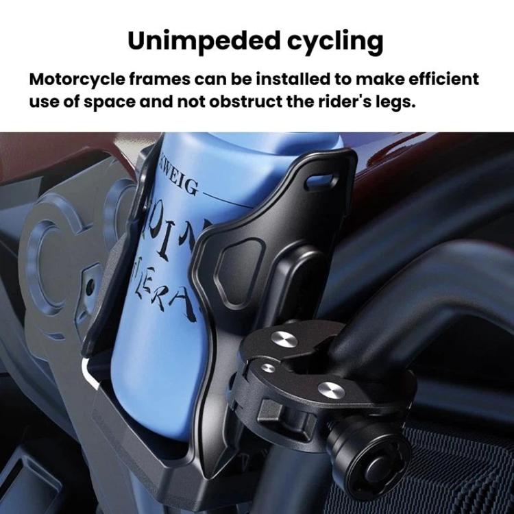 Kewig SHJ-3 Large-Capacity Bicycle Water Bottle Cage Motorcycle Quick-Release Base Drink Holder