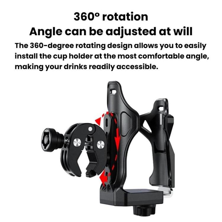 Kewig SHJ-3 Large-Capacity Bicycle Water Bottle Cage Motorcycle Quick-Release Base Drink Holder