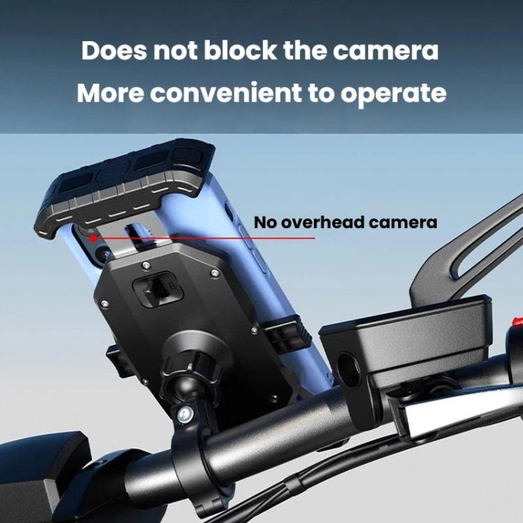 Kewig Motorcycle Riding Phone Mount Universal Quick-Release Phone Clip, Spec: Rear View Mirror