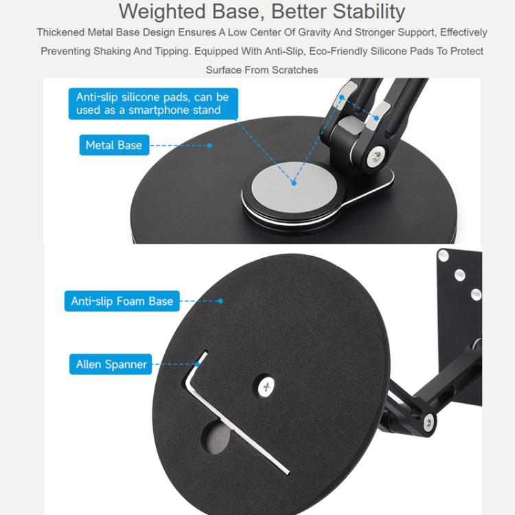 WAVESHARE 32275 Within 19 Inch Monitor VESA Portable Screen Bracket Multi-Axis Rotation Adjustable