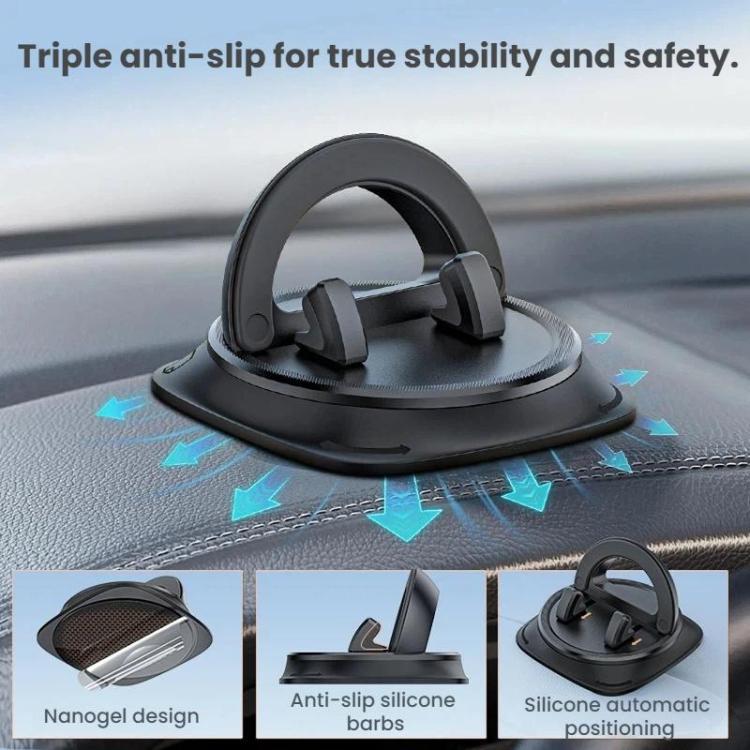 Car Dashboard Navigation Phone Anti-slip Mat Clip-on Mounting Bracket - ZM17