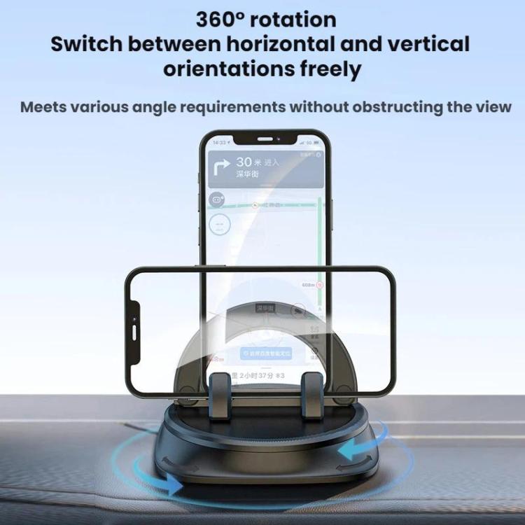 Car Dashboard Navigation Phone Anti-slip Mat Clip-on Mounting Bracket - ZM17