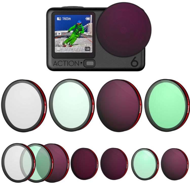 For DJI Osmo Action 6 BRDRC Lens Filter Accessories, Specifications: UV