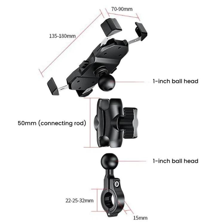 Kewig M11-C2 Motorcycle Elevated Phone Holder Bicycle Navigation Phone Holder Base