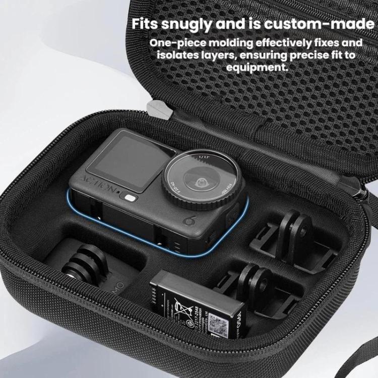 For DJI Osmo Action 6 BRDRC Action Camera Protective Carrying Bag - Black