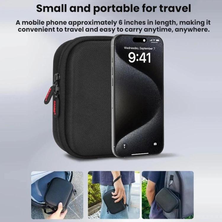For DJI Osmo Action 6 BRDRC Action Camera Protective Carrying Bag - Black
