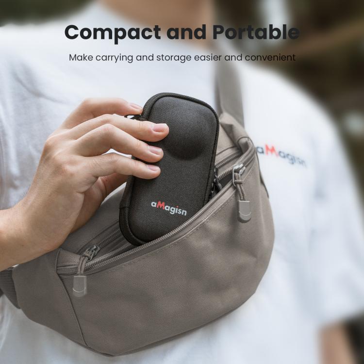 aMagisn Portable Camera Body Case for Insta360 X4 Air/X4/X5 Compact Protective Storage Bag - Black