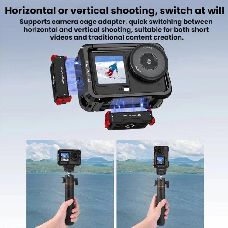 DJI Osmo Action 6 / Nano Flymile Magnetic Quick-Release Base 1/4 Expansion Adapter - Black