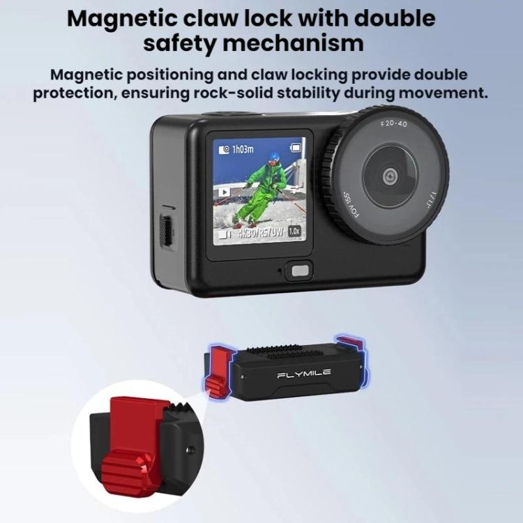DJI Osmo Action 6 / Nano Flymile Magnetic Quick-Release Base 1/4 Expansion Adapter - Black