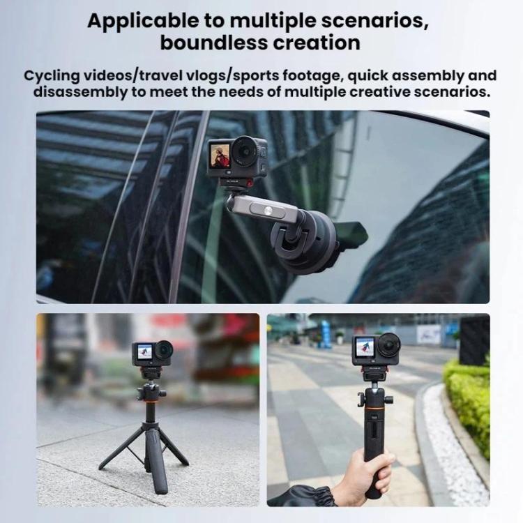 DJI Osmo Action 6 / Nano Flymile Magnetic Quick-Release Base 1/4 Expansion Adapter - Black
