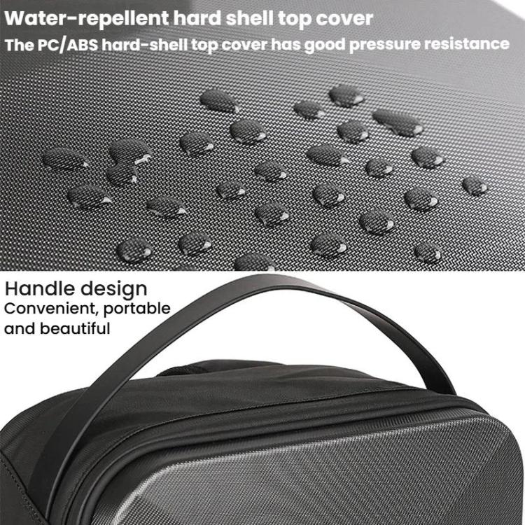 For DJI Neo 2 BKano Physical Smooth Flying Kit Organizer Bag Double Shoulder Hard Shell Bag - Dark Gray