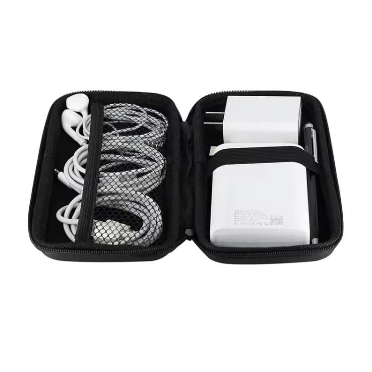 Charger Cable EVA Storage Bag Outdoor Portable Bag - Black