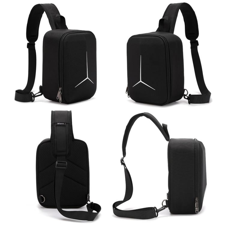 For DJI Neo 2 BKano Outdoor Portable Hard Shell Smooth Fly Kit Organizer Bag Mini Chest Bag - Black