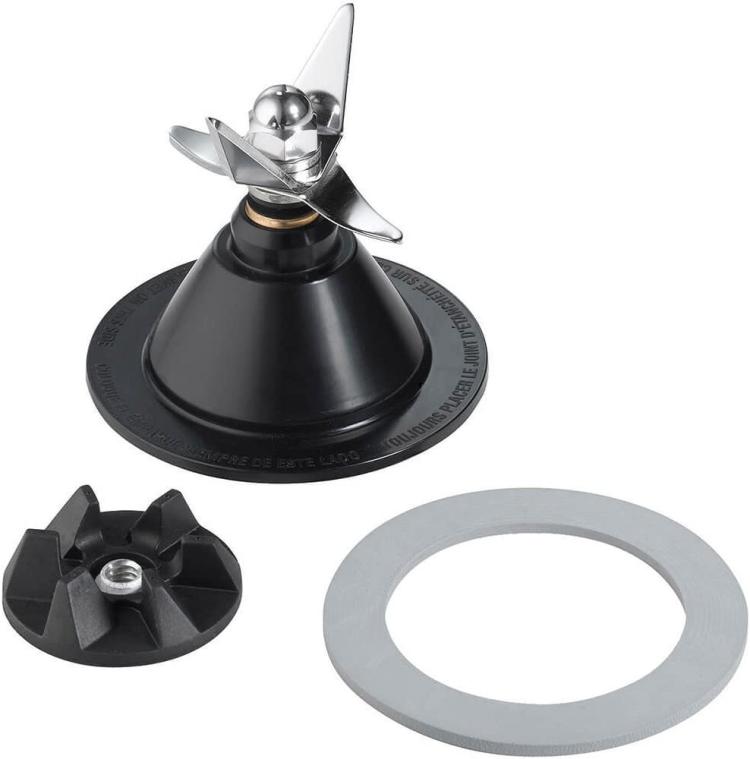 Blender Blade And Gasket Kit For Hamilton Beach HBB908 / 909 / 918 / 919 - Black