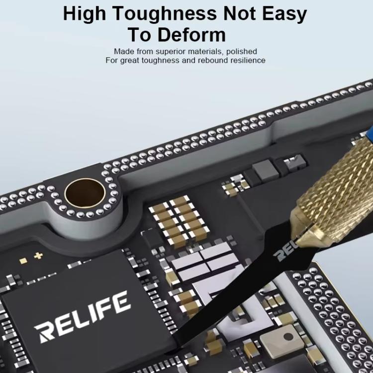 RELIFE TK5 8 In 1 Multi-functional Mobile Phone Repair Blade Set Pry IC Chip CPU Layers Scrape Edge Rubber Degumming Tool