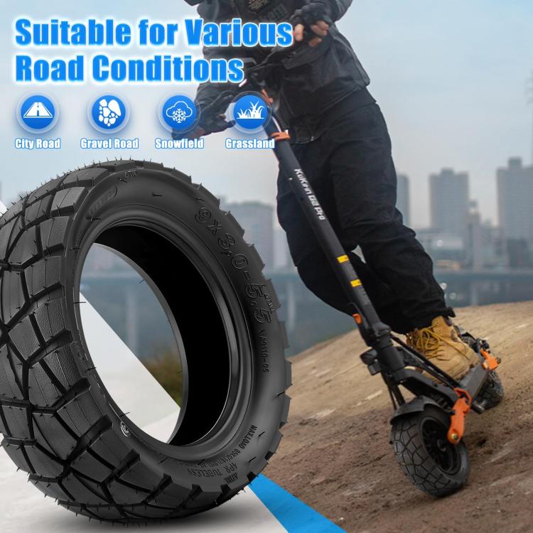 For KuKirin G2 Pro AIMITE Electric Scooter Off-road Tubeless Tires - 9x3.0-5.5 inch