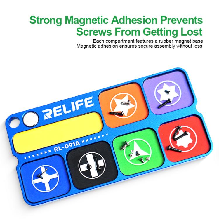 RELIFE RL-091A Aluminum Alloy Magnetic Admittance Tray With Magnetic Module Magnetized Batch Heads