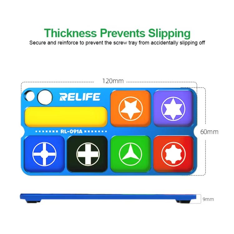 RELIFE RL-091A Aluminum Alloy Magnetic Admittance Tray With Magnetic Module Magnetized Batch Heads