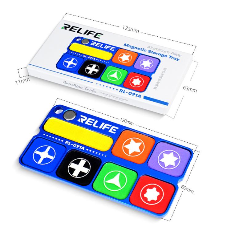 RELIFE RL-091A Aluminum Alloy Magnetic Admittance Tray With Magnetic Module Magnetized Batch Heads