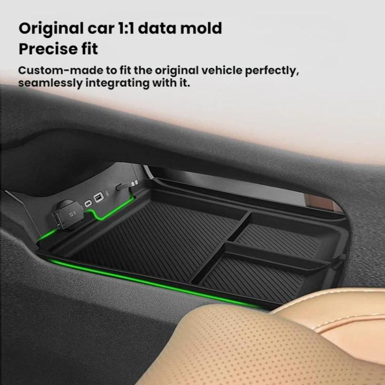 For Leapmotor C10/C16 Center Console Lower Storage Box - Black