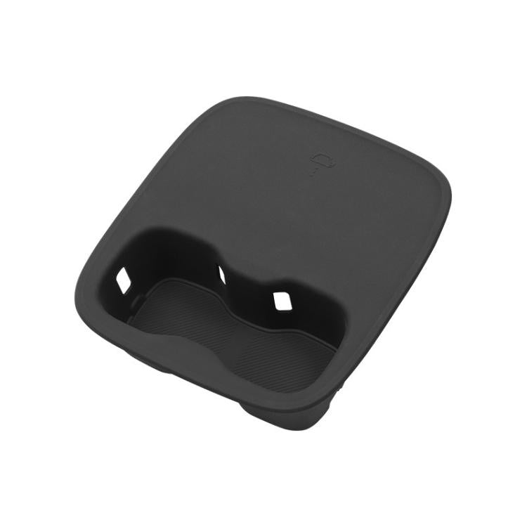 For Leapmotor B10 Wireless Charging Silicone Anti-Slip Water Bottle Holder - Black