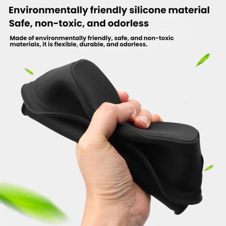 For Leapmotor B10 Wireless Charging Silicone Anti-Slip Water Bottle Holder - Black
