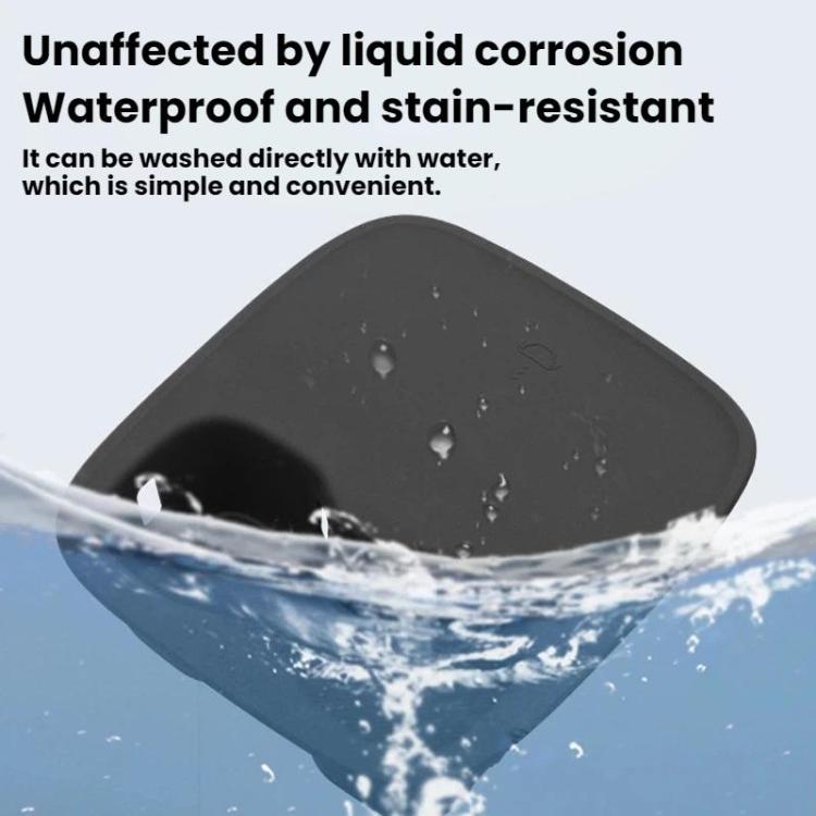 For Leapmotor B10 Wireless Charging Silicone Anti-Slip Water Bottle Holder - Black
