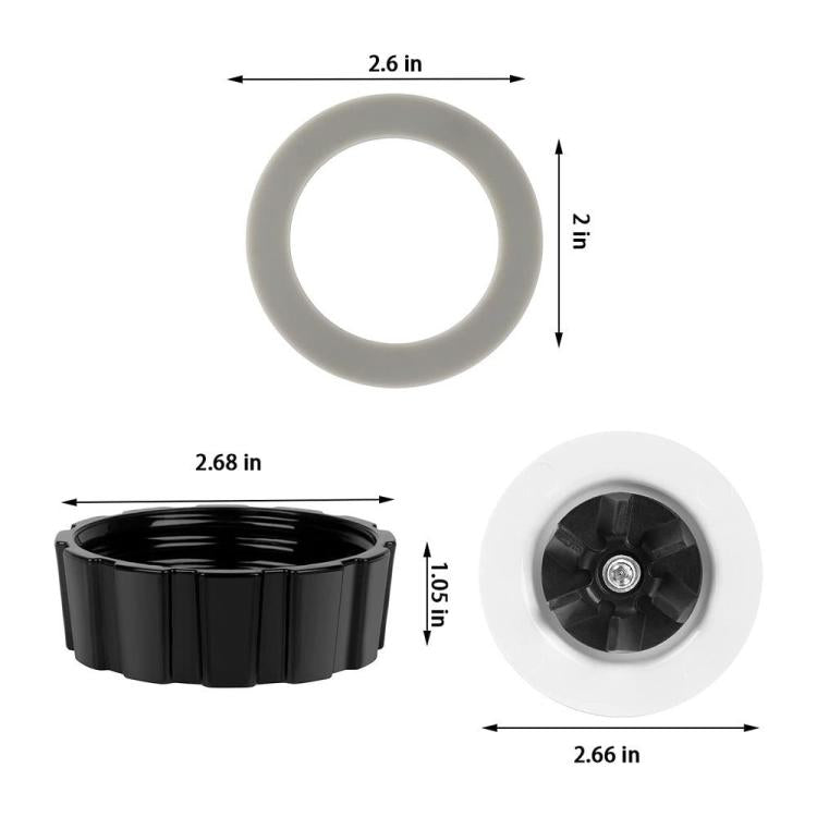 Blade Gasket Seal Ring Kit For Hamilton Beach Blender 50122, 5817, 58176, 54200, 52254, 53516C, 56200, 53600, 909