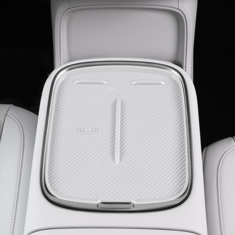 For 2025 Leapmotor B10 Center Console Wireless Charging Silicone Protective Anti-Slip Mat, Color: Gray Half-coverage