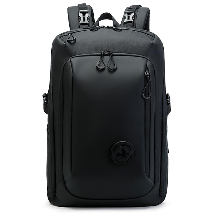 BANGE FW-225 Large-Capacity Water-Repellent Travel Backpack Outdoor Lightweight Shock-Absorbing Backpack - Black