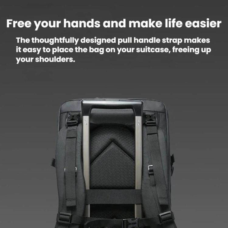 BANGE FW-229 Large-Capacity Outdoor Hiking Backpack Water-Repellent Multifunctional Sports Men Bag - Black