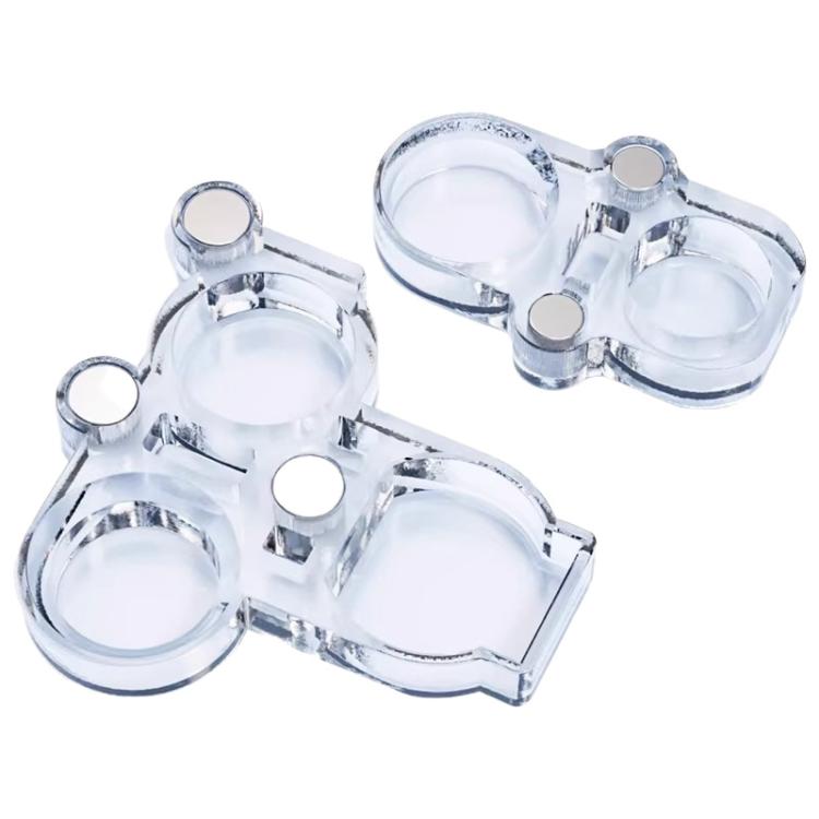 ycs Magnetic Camera Lens Cover for iPhone Dual/Triple Lens Soldering Repair Shield Cover - Clear
