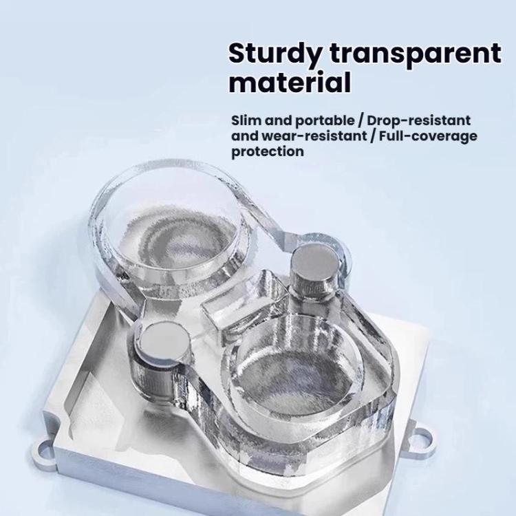 ycs Magnetic Camera Lens Cover for iPhone Dual/Triple Lens Soldering Repair Shield Cover - Clear