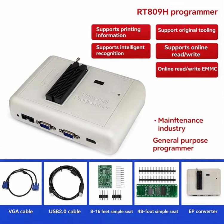 RT809H Universal Programmer EMMC Online ISP Reader/Writer For LCD TV & Laptop - Standard