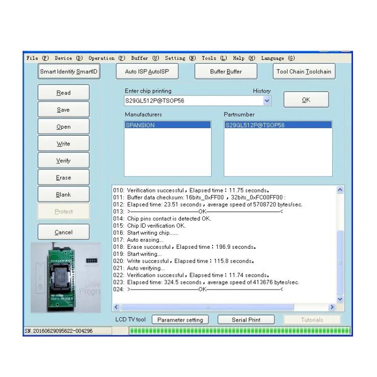 RT809H Universal Programmer EMMC Online ISP Reader/Writer For LCD TV & Laptop - Standard