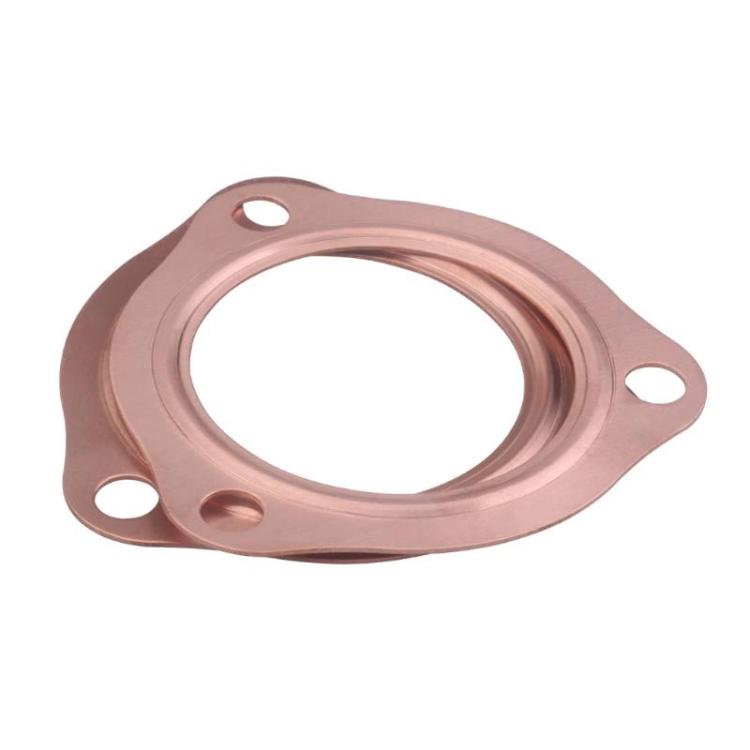 For Chevrolet SBC 302 / 305 2pcs Exhaust Manifold Gasket Copper, Spec: 3.0 inch