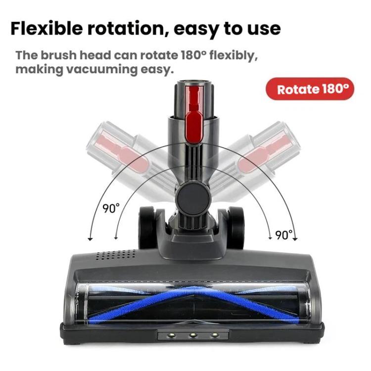 For Dyson V7 V8 V10 V11 V15 Floor Brush Attachment Motorized Cleaner Head With LED Light Bristle Roller