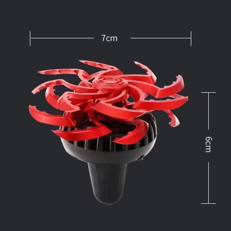 Car Air Vent Ornament With Fragrance Pads Rotating Snowflake Spider Automotive Decoration, Style: Spider Purple