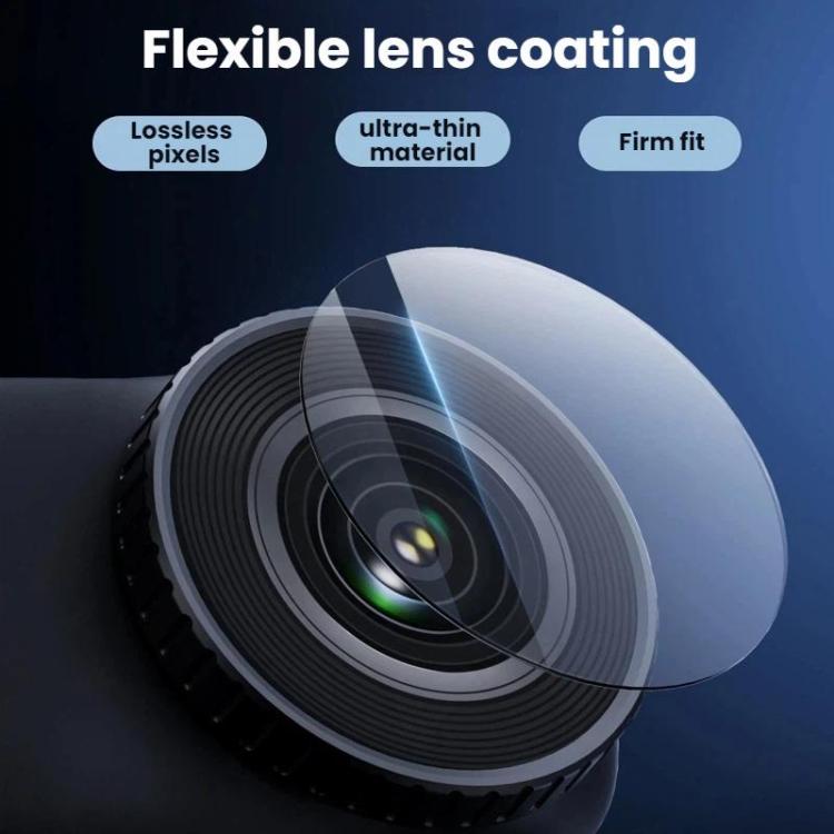 For DJI Osmo Nano TELESIN Tempered Glass Screen Protector + Camera Lens Soft Film - 2sets