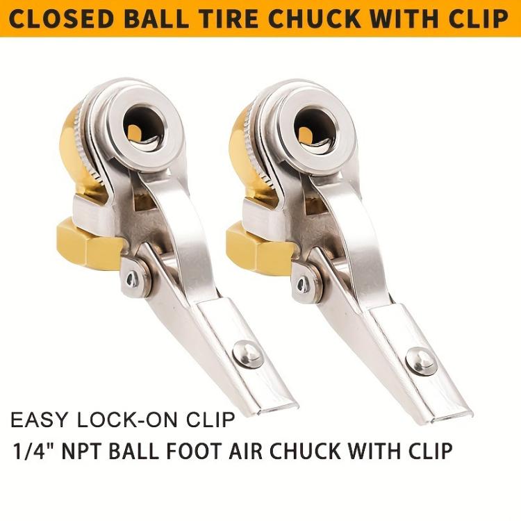 2pcs Car Tire Repair Inflation Chuck Internal Thread Air Inflator - TCC01