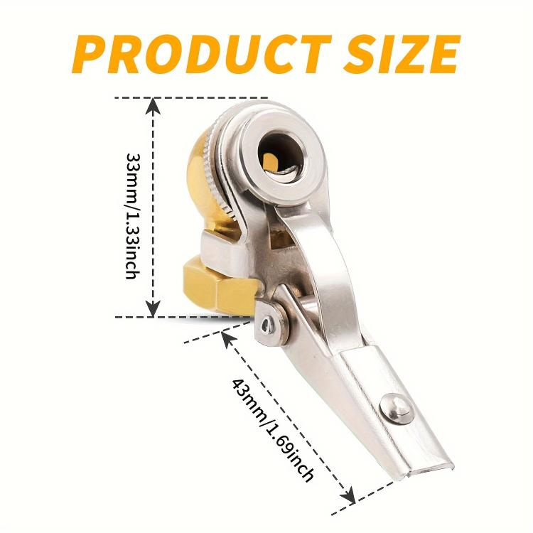 2pcs Car Tire Repair Inflation Chuck Internal Thread Air Inflator - TCC01