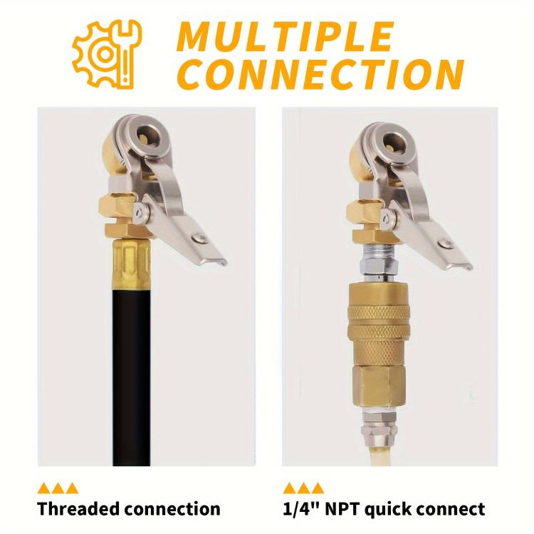 2pcs Car Tire Repair Inflation Chuck Internal Thread Air Inflator - TCC01